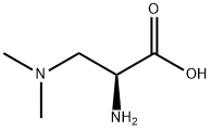 (2S)-2-アミノ-3-(ジメチルアミノ)プロピオン酸 化学構造式