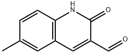 2-ヒドロキシ-6-メチルキノリン-3-カルブアルデヒド 化学構造式