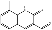 2-HYDROXY-8-METHYL-QUINOLINE-3-CARBALDEHYDE Structure