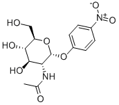 P-NITROPHENYL 2-ACETAMIDO-2-DEOXY-ALPHA-D-GLUCOPYRANOSIDE Struktur