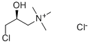 (S)-(-)-(3-クロロ-2-ヒドロキシプロピル)トリメチルアンモニウムクロリド 化学構造式