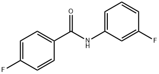 4-氟-N-(3-氟苯基)苯甲酰胺, 101398-09-8, 结构式