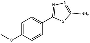 2-アミノ-5-(4-メトキシフェニル)-1,3,4-チアジアゾール 化学構造式