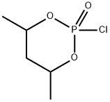 2-クロロ-4,6-ジメチル-1,3,2-ジオキサホスホリナン2-オキシド 化学構造式