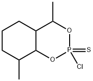 2-Chloro-4a,5,6,7,8,8a-hexahydro-4,8-dimethyl-4H-1,3,2-benzodioxaphosphorin 2-sulfide Struktur