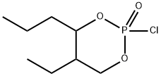 2-クロロ-5-エチル-4-プロピル-1,3,2-ジオキサホスホリナン2-オキシド 化学構造式