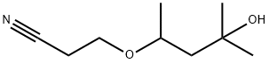 3-(3-Hydroxy-1,3-dimethylbutoxy)propanenitrile Structure