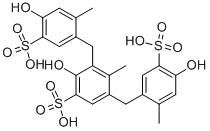 Dihydroxydimethyldiphenylmethanedisulphonic acid polymer Structure