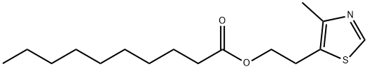 4-甲基-5-噻唑基乙醇癸酸酯,101426-31-7,结构式