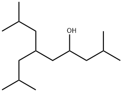 2,8-ジメチル-6-(2-メチルプロピル)-4-ノナノール 化学構造式