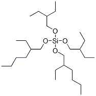 Bis(2-ethylbutyloxy)bis(2-ethylhexyloxy)silane Structure