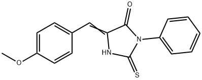 (5E)-2-mercapto-5-(4-methoxybenzylidene)-3-phenyl-3,5-dihydro-4H-imidazol-4-one Structure