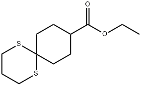 1,5-Dithiaspiro[5.5]undecane-9-carboxylic Acid Ethyl Ester Structure