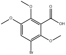 3-BROMO-2,5,6-TRIMETHOXYBENZOIC ACID Struktur