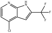 4-クロロ-2-(トリフルオロメチル)-1H-ピロロ[2,3-B]ピリジン 化学構造式