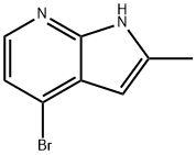 4-Bromo-2-methyl-1H-pyrrolo[2,3-b]pyridine Struktur