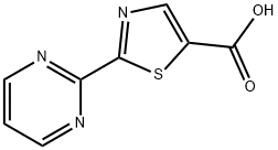 2-(嘧啶-2-基)-1,3-噻唑-5-羧酸, 1014630-98-8, 结构式
