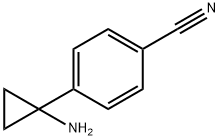 Benzonitrile, 4-(1-aminocyclopropyl)- Struktur