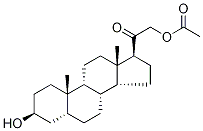 21-乙酰氧基-3BETA-羟基-5BETA-孕甾烷-20-酮,10147-45-2,结构式