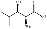 (2S,3R)-(+)-2-Amino-3-hydroxy-4-methylpentanoic acid Structure