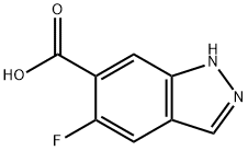 5-FLUORO-1H-INDAZOLE-6-CARBOXYLIC ACID Struktur