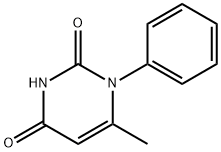 6-メチル-1-フェニルピリミジン-2,4(1H,3H)-ジオン 化学構造式