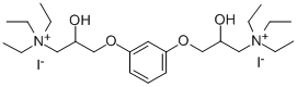 (m-Phenylenebis(oxy(2-hydroxytrimethylene)))bis(triethylammonium iodid e) 结构式