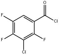 3-CHLORO-2,4,5-TRIFLUOROBENZOYL CHLORIDE Struktur
