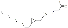 2-[(2-ノニルシクロプロピル)メチル]シクロプロパンブタン酸メチル 化学構造式