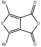 2,5-ジブロモ-3,4-チオフェンジカルボン酸無水物 化学構造式