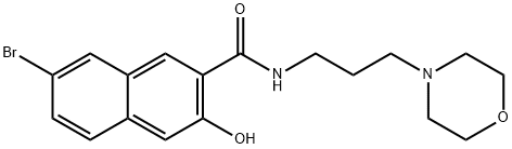7-bromo-3-hydroxy-N-[3-(morpholin-4-yl)propyl]naphthalene-2-carboxamide Structure