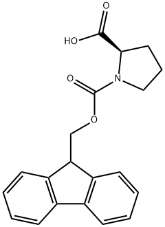 Fmoc-D-脯氨酸, 101555-62-8, 结构式