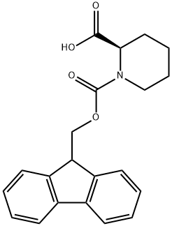 (2R)-1-[(9H-芴-9-甲氧基)羰基]六羟基哌啶-2-甲酸 结构式