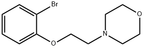 4-[2-(2-ブロモフェノキシ)エチル]モルホリン 化学構造式