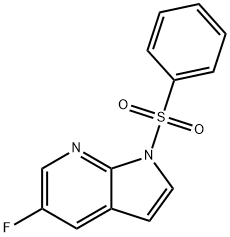 1-ベンゼンスルホニル-5-フルオロ-1H-ピロロ[2,3-B]ピリジン 化学構造式