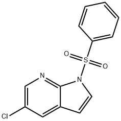 5-氯-1-苯磺酰基-7-氮杂吲哚, 1015608-87-3, 结构式