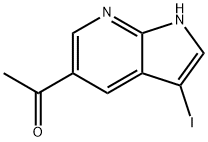 1-(3-IODO-1H-PYRROLO[2,3-B]PYRIDIN-5-YL)ETHANONE, 1015609-03-6, 结构式