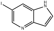 6-ヨード-1H-ピロロ[3,2-B]ピリジン 化学構造式