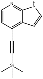 4-((トリメチルシリル)エチニル)-1H-ピロロ[2,3-B]ピリジン 化学構造式
