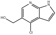 (4-CHLORO-1H-PYRROLO[2,3-B]PYRIDIN-5-YL)METHANOL Structure