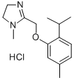 1-Methyl-2-(2-thymoxymethyl)-2-imidazoline hydrochloride Structure