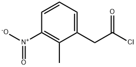 2-(2-甲基-3-硝基苯基)乙酰氯,101566-00-1,结构式