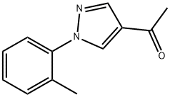 1-[1-(2-METHYLPHENYL)-1H-PYRAZOL-4-YL]ETHANONE Struktur