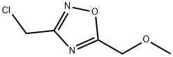 3-(クロロメチル)-5-(メトキシメチル)-1,2,4-オキサジアゾール 化学構造式