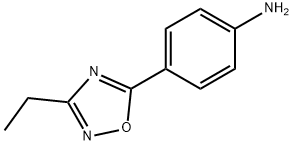 4-(3-エチル-1,2,4-オキサジアゾール-5-イル)アニリン 化学構造式
