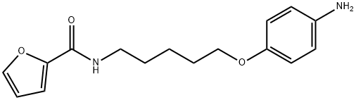 N-[5-(4-aminophenoxy)pentyl]furan-2-carboxamide Structure