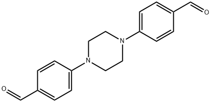 4,4'-(1,4-piperazinediyl)bis-Benzaldehyde Structure