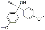 1,1-ビス(4-メトキシフェニル)プロパ-2-イン-1-オール 化学構造式