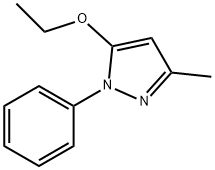 5-Ethoxy-3-methyl-1-phenylpyrazole 化学構造式
