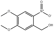 4,5-二甲氧基-2-硝基苯甲醇 结构式